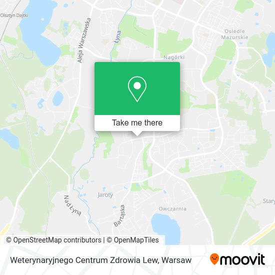 Weterynaryjnego Centrum Zdrowia Lew map