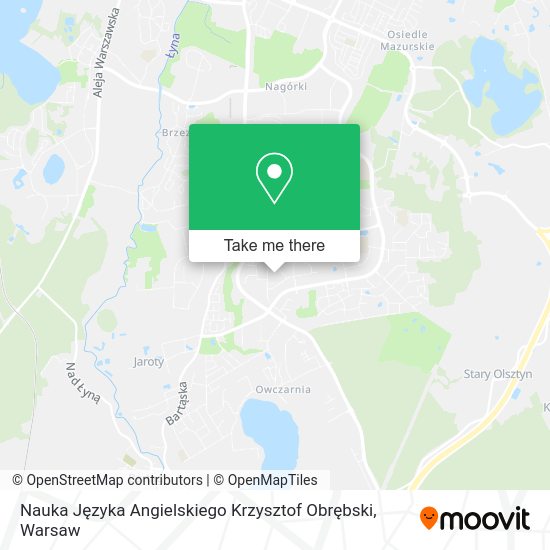 Nauka Języka Angielskiego Krzysztof Obrębski map