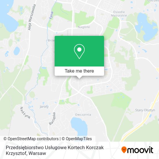 Przedsiębiorstwo Usługowe Kortech Korczak Krzysztof map