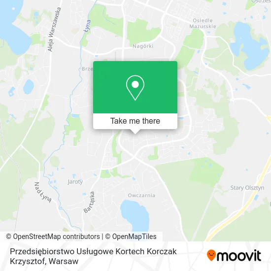 Карта Przedsiębiorstwo Usługowe Kortech Korczak Krzysztof