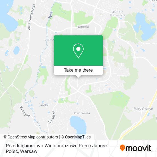 Przedsiębiosrtwo Wielobranżowe Połeć Janusz Połeć map