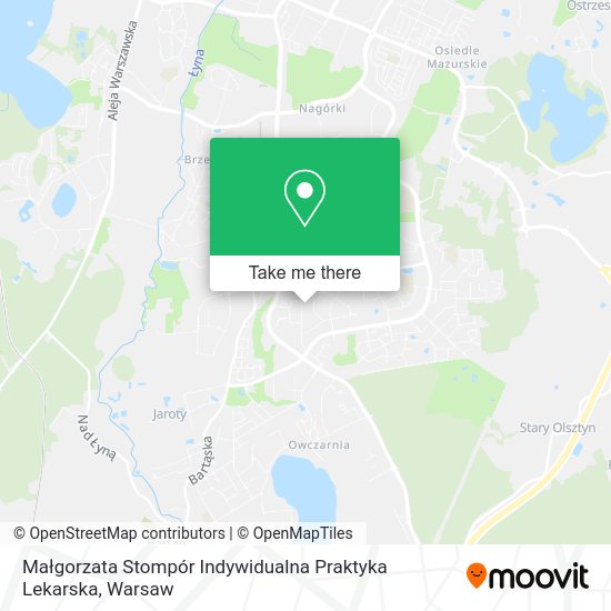 Małgorzata Stompór Indywidualna Praktyka Lekarska map