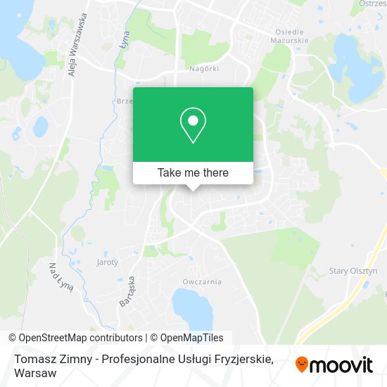 Tomasz Zimny - Profesjonalne Usługi Fryzjerskie map