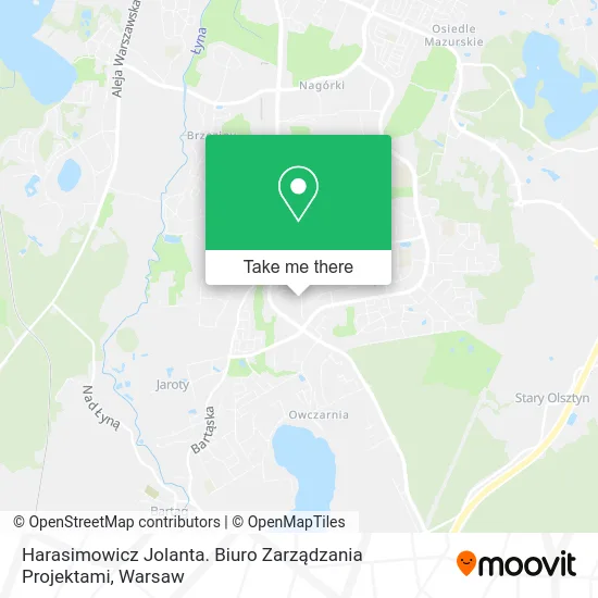 Карта Harasimowicz Jolanta. Biuro Zarządzania Projektami