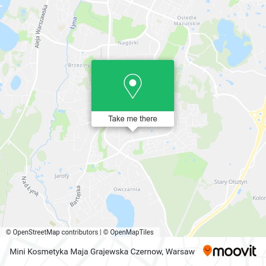 Mini Kosmetyka Maja Grajewska Czernow map