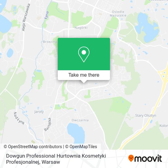 Dowgun Professional Hurtownia Kosmetyki Profesjonalnej map