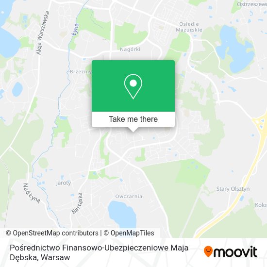 Pośrednictwo Finansowo-Ubezpieczeniowe Maja Dębska map