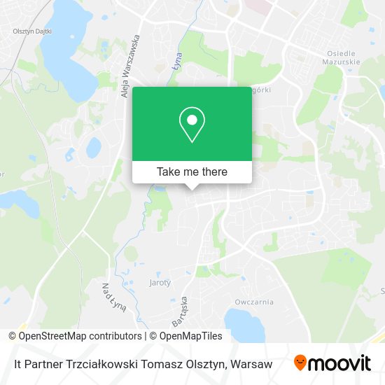 It Partner Trzciałkowski Tomasz Olsztyn map