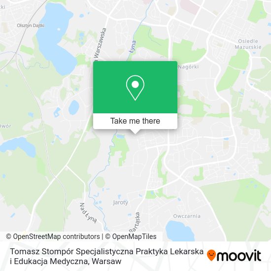 Tomasz Stompór Specjalistyczna Praktyka Lekarska i Edukacja Medyczna map