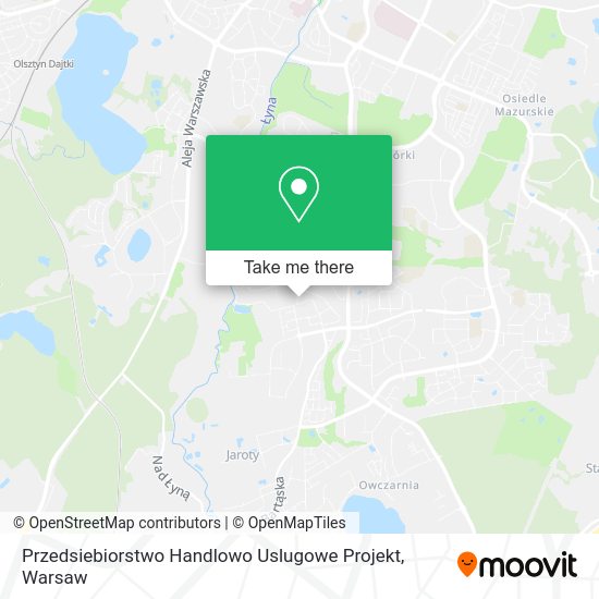 Карта Przedsiebiorstwo Handlowo Uslugowe Projekt