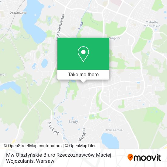 Mw Olsztyńskie Biuro Rzeczoznawców Maciej Wojczulanis map