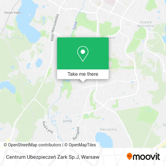 Карта Centrum Ubezpieczeń Zark Sp.J