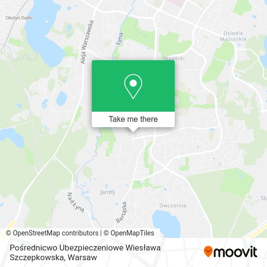 Pośrednicwo Ubezpieczeniowe Wiesława Szczepkowska map