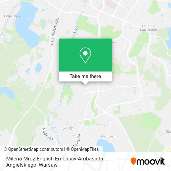 Milena Mróz English Embassy-Ambasada Angielskiego map