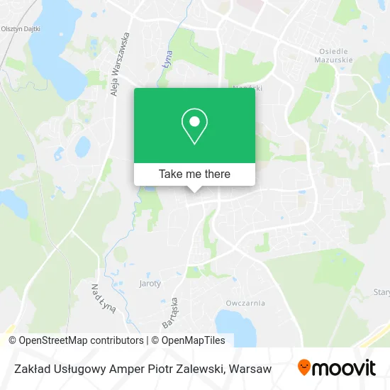 Карта Zakład Usługowy Amper Piotr Zalewski