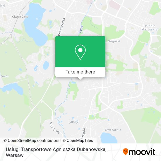 Usługi Transportowe Agnieszka Dubanowska map