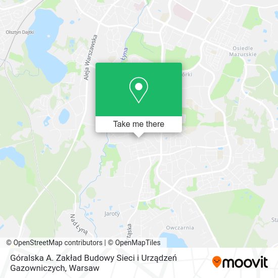 Góralska A. Zakład Budowy Sieci i Urządzeń Gazowniczych map