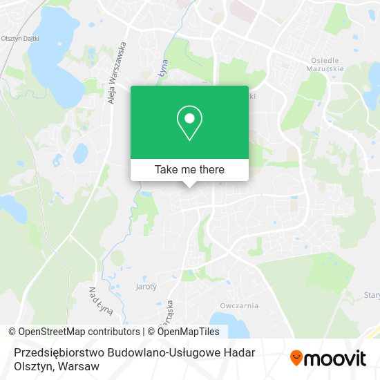 Przedsiębiorstwo Budowlano-Usługowe Hadar Olsztyn map