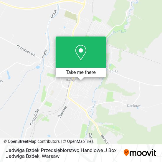 Jadwiga Bzdek Przedsiębiorstwo Handlowe J Box Jadwiga Bzdek map