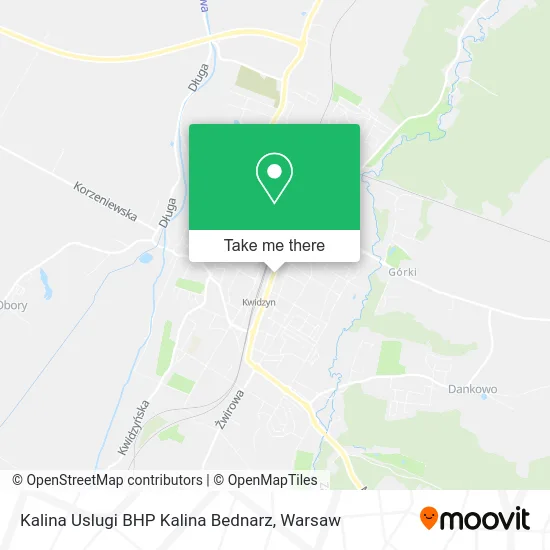 Kalina Uslugi BHP Kalina Bednarz map