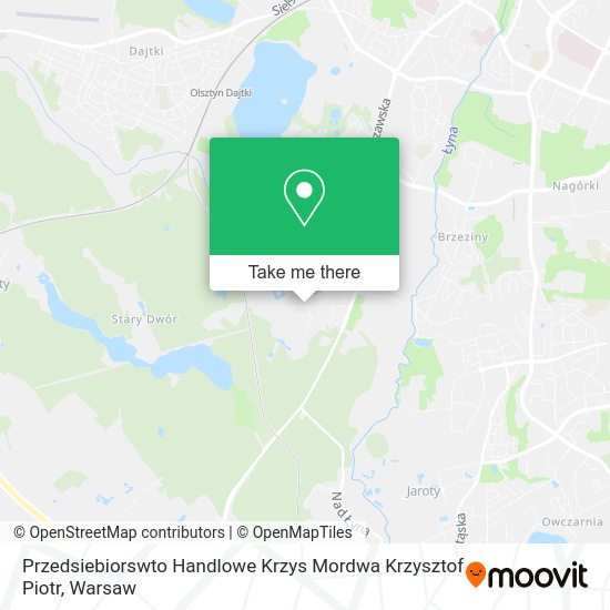 Przedsiebiorswto Handlowe Krzys Mordwa Krzysztof Piotr map