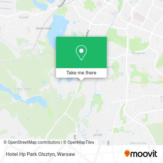 Hotel Hp Park Olsztyn map