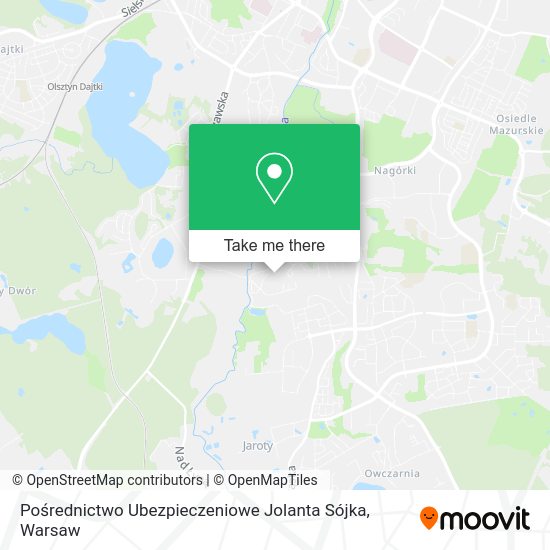 Pośrednictwo Ubezpieczeniowe Jolanta Sójka map