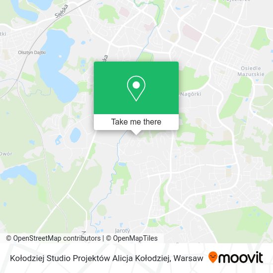 Kołodziej Studio Projektów Alicja Kołodziej map