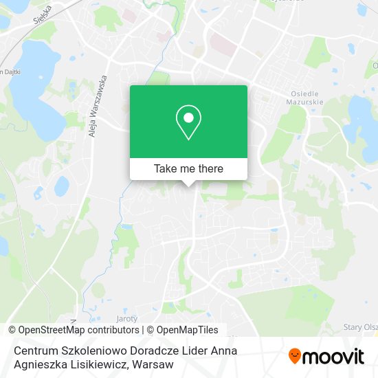 Centrum Szkoleniowo Doradcze Lider Anna Agnieszka Lisikiewicz map