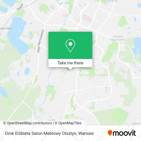 Dmk Elżbieta Salon Meblowy Olsztyn map