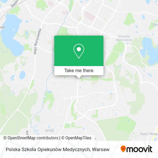 Polska Szkoła Opiekunów Medycznych map