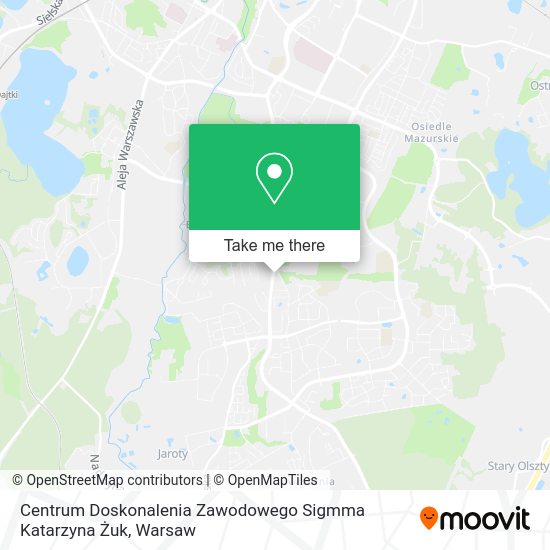 Centrum Doskonalenia Zawodowego Sigmma Katarzyna Żuk map