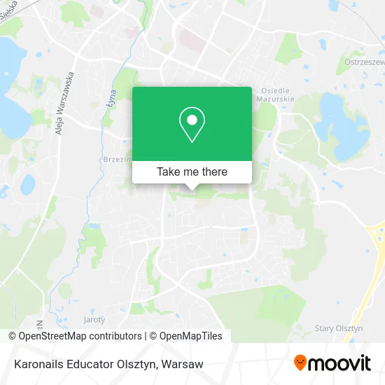 Karonails Educator Olsztyn map