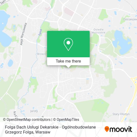 Folga Dach Usługi Dekarskie - Ogólnobudowlane Grzegorz Folga map