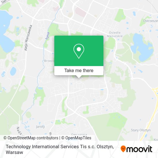 Technology International Services Tis s.c. Olsztyn map