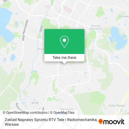 Карта Zaklad Naprawy Sprzetu RTV Tele i Radiomechanika