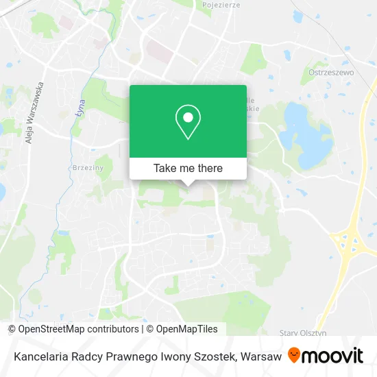 Карта Kancelaria Radcy Prawnego Iwony Szostek