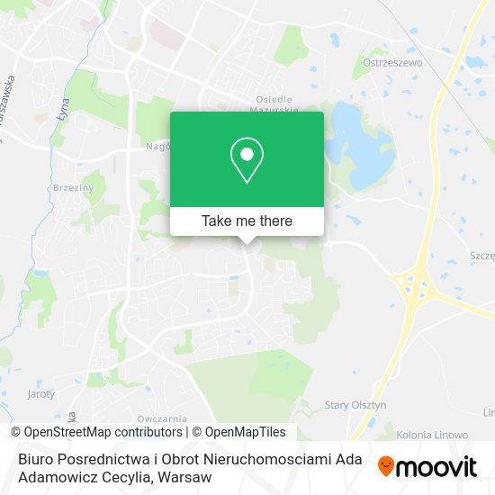 Biuro Posrednictwa i Obrot Nieruchomosciami Ada Adamowicz Cecylia map