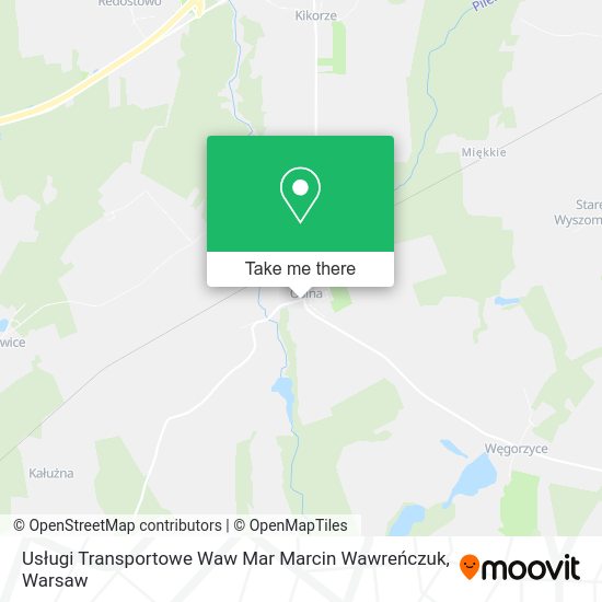 Usługi Transportowe Waw Mar Marcin Wawreńczuk map