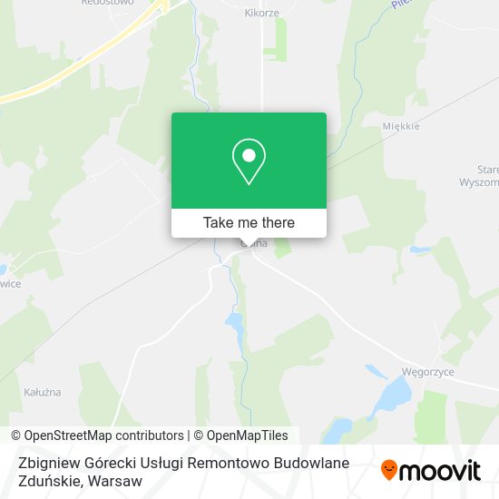 Zbigniew Górecki Usługi Remontowo Budowlane Zduńskie map