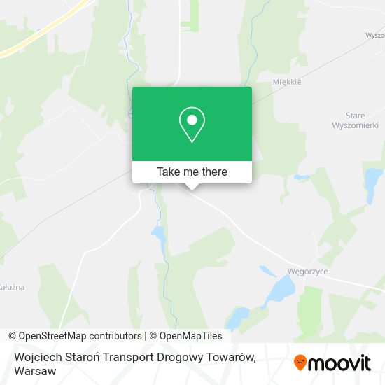 Wojciech Staroń Transport Drogowy Towarów map