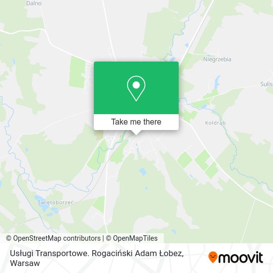 Usługi Transportowe. Rogaciński Adam Łobez map