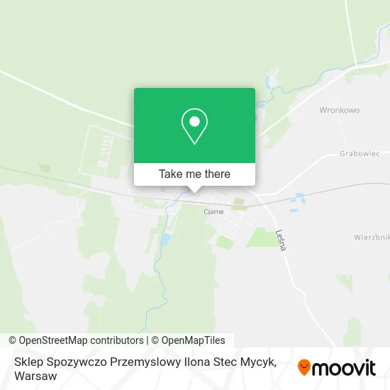 Карта Sklep Spozywczo Przemyslowy Ilona Stec Mycyk