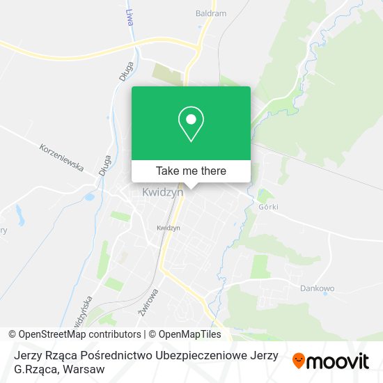 Jerzy Rząca Pośrednictwo Ubezpieczeniowe Jerzy G.Rząca map