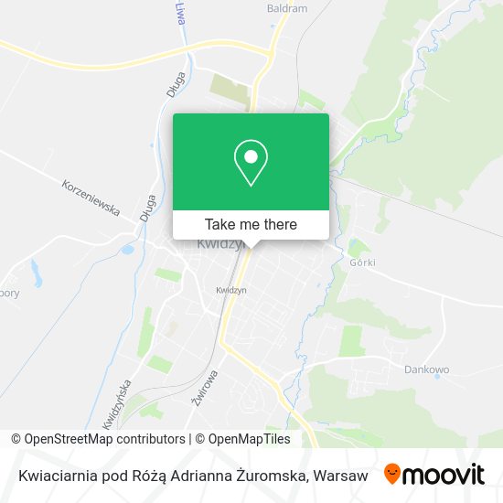 Kwiaciarnia pod Różą Adrianna Żuromska map