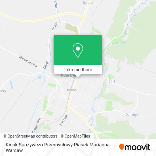 Kiosk Spożywczo Przemysłowy Piasek Marianna map