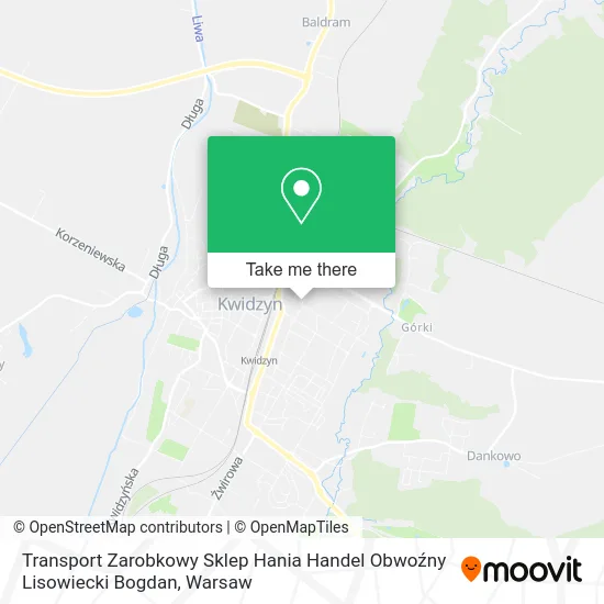 Карта Transport Zarobkowy Sklep Hania Handel Obwoźny Lisowiecki Bogdan