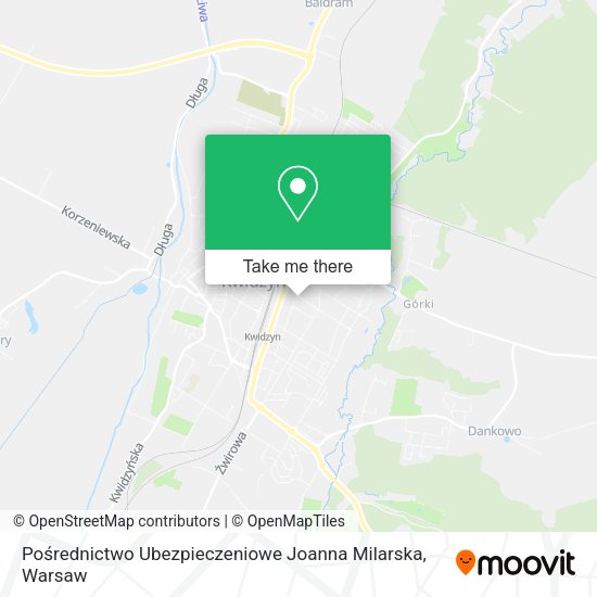 Pośrednictwo Ubezpieczeniowe Joanna Milarska map