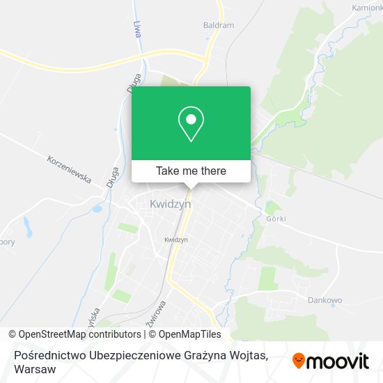 Pośrednictwo Ubezpieczeniowe Grażyna Wojtas map