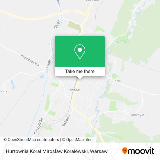 Hurtownia Koral Mirosław Koralewski map